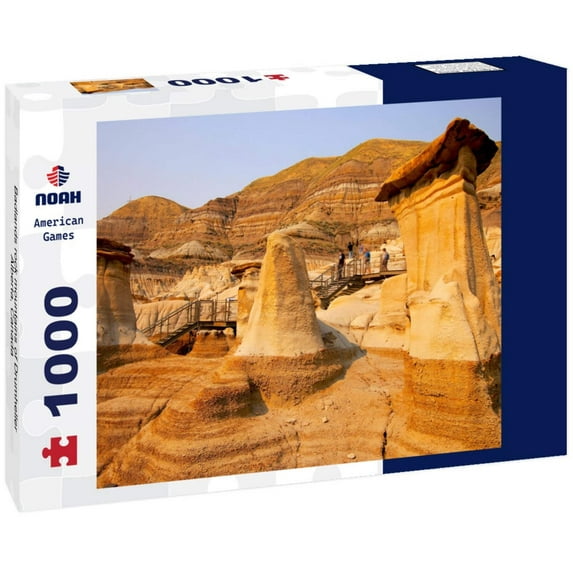 Noah Jigsaw Puzzle Badlands rock mountains of Drumheller, Alberta, Canada 1000 pieces