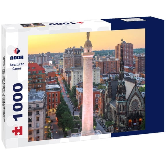 Noah Jigsaw Puzzle Baltimore, Maryland, USA Cityscape at Mt. Vernon and the Washington Monument from 1829 1000 Pieces