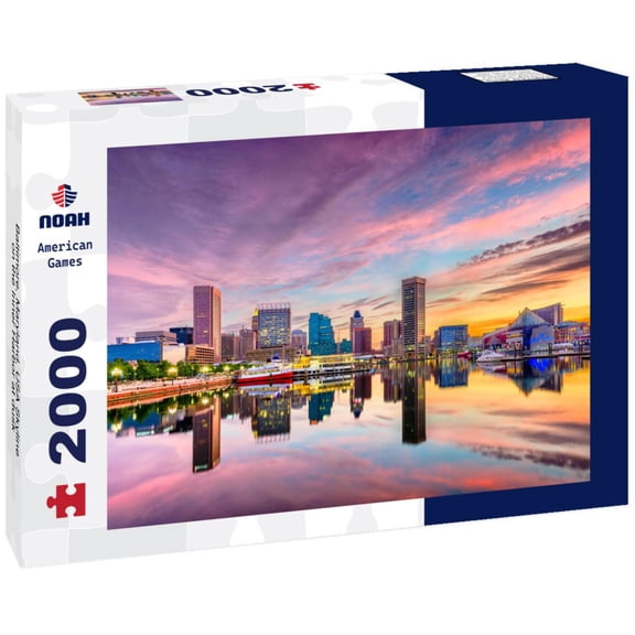 Noah Jigsaw Puzzle Baltimore, Maryland, USA Skyline on the Inner Harbor at dusk 2000 pieces