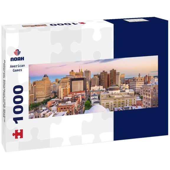 Noah Jigsaw Puzzle Baltimore, Maryland, USA Skyline over the Inner Harbor at dusk panorama 1000 pieces