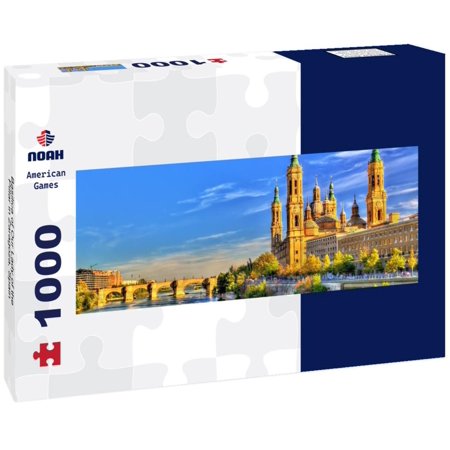 Basilica of Our Lady of the Pillar in Zaragoza, Spain 1000pc Panoramic Puzzle