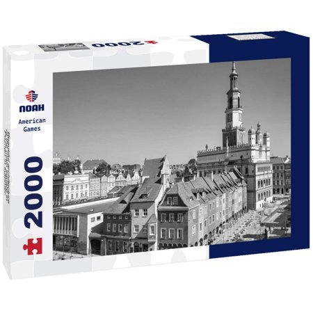 Noah Jigsaw Puzzle Beautiful architecture of the main square in Poznan in summer. Poland in black white 2000 pieces