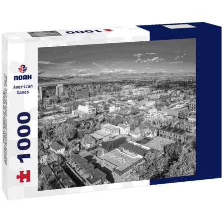 Noah Jigsaw Puzzle Downtown Fort Collins, Colorado is seen in autumn. in black white 1000 pieces