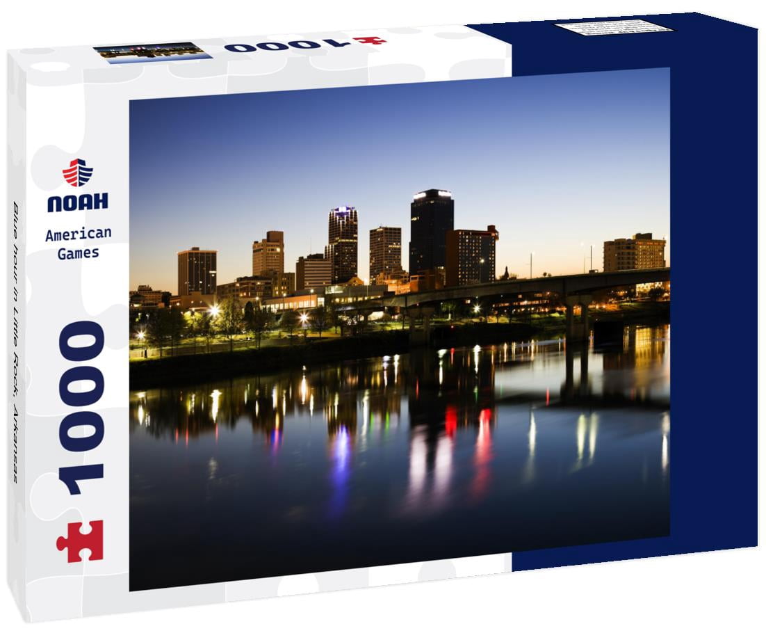 Noah Jigsaw Puzzle Blue hour in Little Rock, Arkansas 1000 pieces
