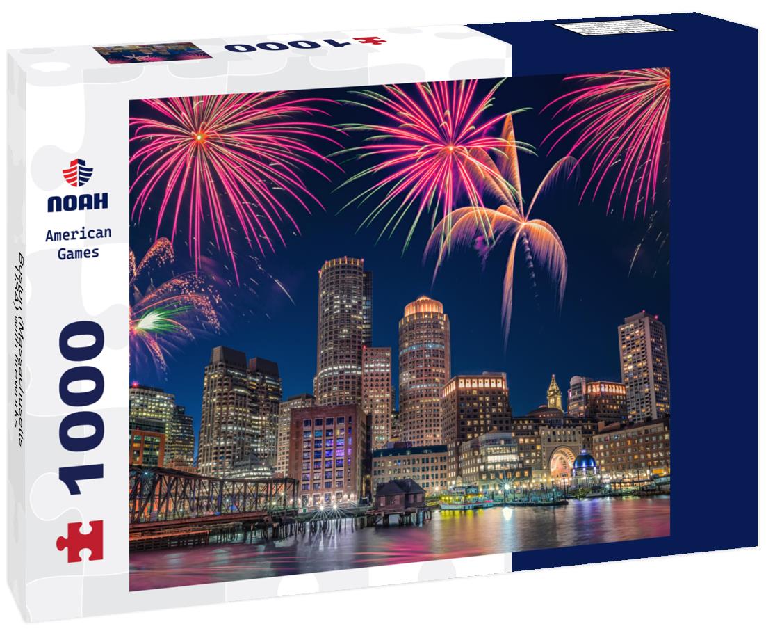 Noah Jigsaw Puzzle Boston (Massachusetts, USA) with fireworks 1000