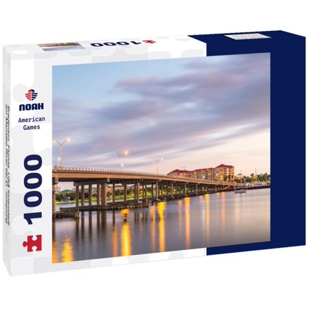 Noah Jigsaw Puzzle Bradenton, Florida, USA Innenstadt am Manatee River bei Dämmerung 1000 pieces