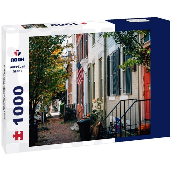 Noah Jigsaw Puzzle Brick row houses in Old Town, Alexandria, Virginia 1000 pieces