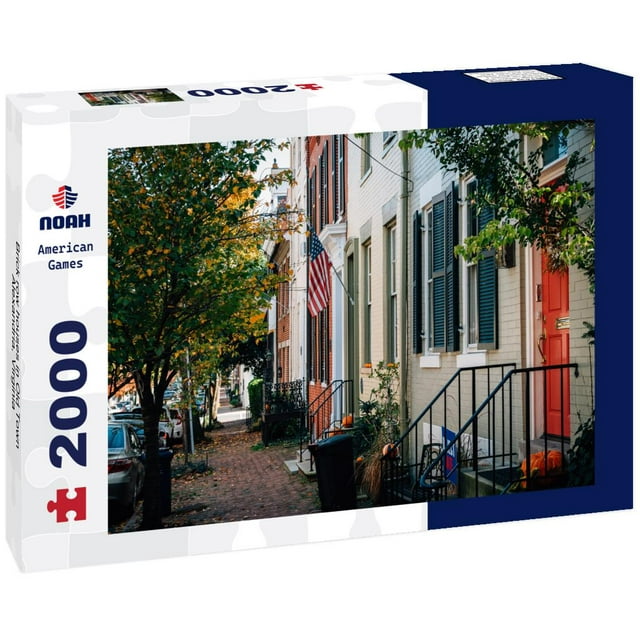 Noah Jigsaw Puzzle Brick row houses in Old Town, Alexandria, Virginia 2000 pieces