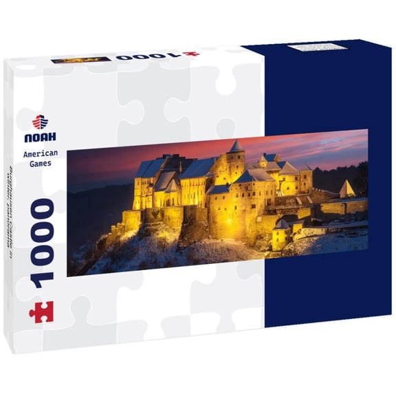 Burghausen Castle in winter, 1000pc Panoramic Puzzle
