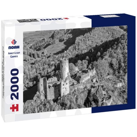 Noah Jigsaw Puzzle Burgruine Neu-Falkenstein bei Balsthal Kanton Solothurn Schweiz in black white 2000 pieces