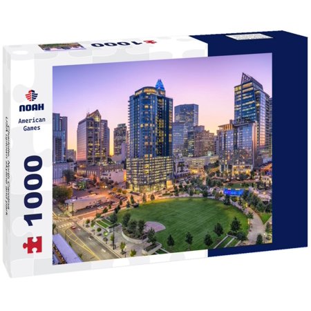 Noah Jigsaw Puzzle Charlotte, North Carolina, USA uptown skyline and park 1000 pieces