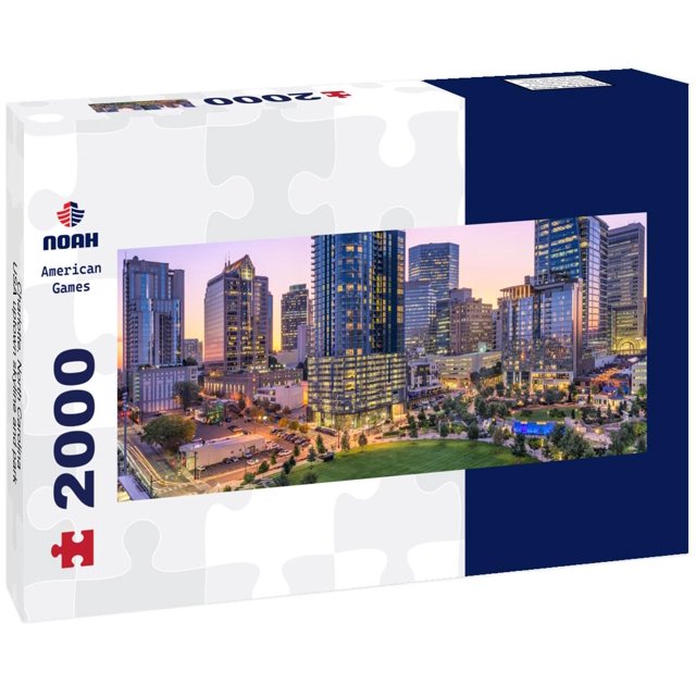 Noah Jigsaw Puzzle Charlotte, North Carolina, USA uptown skyline and
