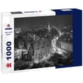 thumbnail image 1 of Noah Jigsaw Puzzle Charlotte, North Carolina, USA uptown skyline at Marshall Park in black white 1000 pieces, 1 of 2