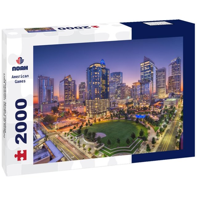 Noah Jigsaw Puzzle Charlotte, North Carolina, USA uptown skyline at