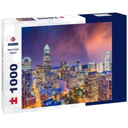 Noah Jigsaw Puzzle Charlotte, North Carolina skyline 1000 pieces