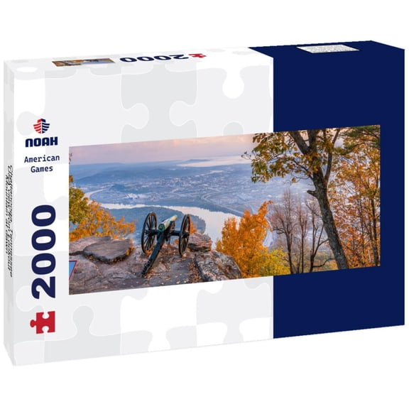 Noah Jigsaw Puzzle Chattanooga, Tennessee, USA view from Lookout Mountain at dawn panorama 2000 pieces