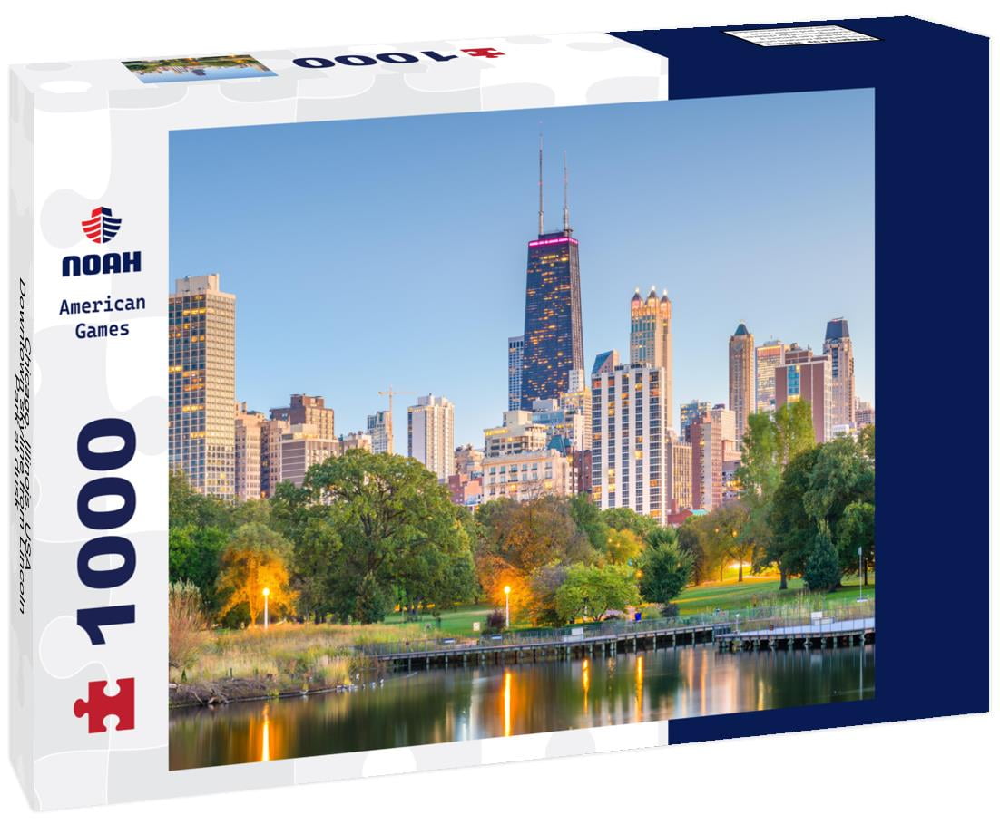 Noah Jigsaw Puzzle Chicago, Illinois, USA Downtown skyline from Lincoln