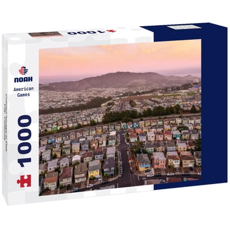 Noah Jigsaw Puzzle Colored houses in Daly City, California 1000 pieces