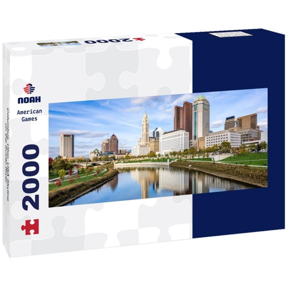 Noah Jigsaw Puzzle Columbus, Ohio, USA Skyline on the Scioto River panorama 2000 pieces