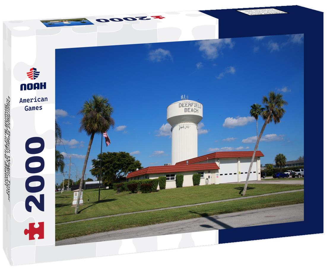 Noah Jigsaw Puzzle Deerfield Beach Water Tower Identifying Sign at