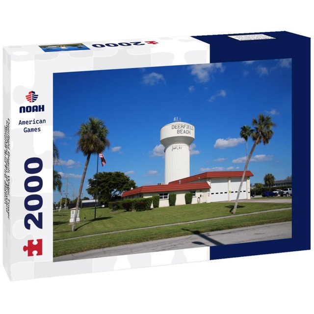 Noah Jigsaw Puzzle Deerfield Beach Water Tower Identifying Sign at