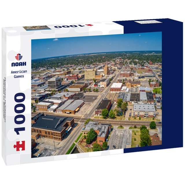Noah Jigsaw Puzzle Downtown Hutchinson, Kansas im Sommer 1000 pieces
