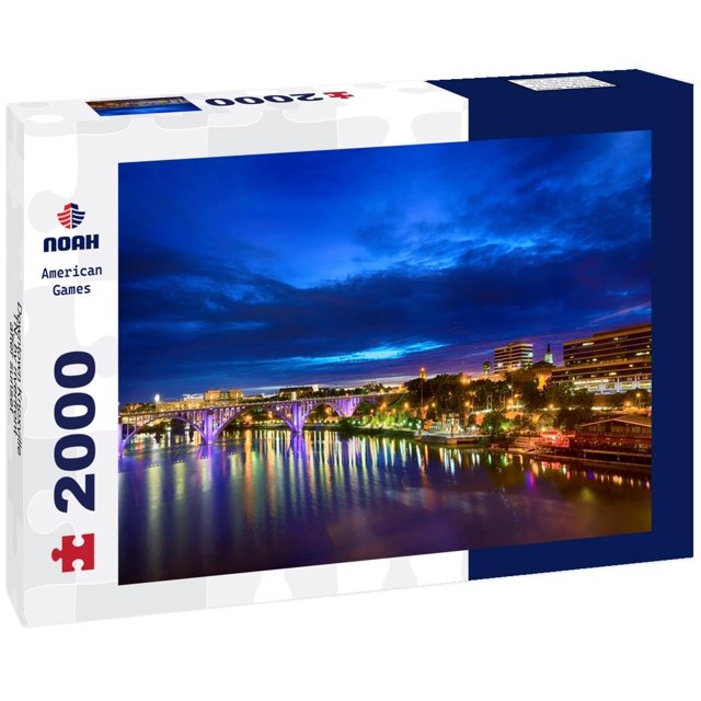 Noah Jigsaw Puzzle Downtown Knoxville, TN, by riverfront after sunset