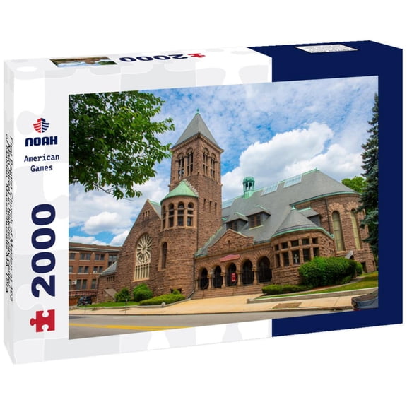 Noah Jigsaw Puzzle First Baptist Church of Malden at 493 Main Street in historic city center of Malden, Massachusetts MA, USA 2000 pieces