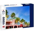 Noah Jigsaw Puzzle Florida Fort Myers bunter Fassaden und Palmen in den