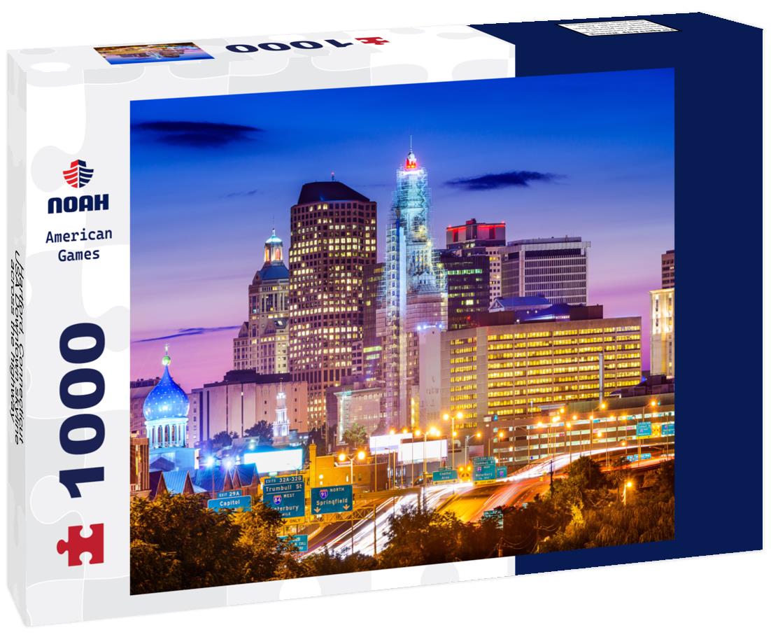 Noah Jigsaw Puzzle Hartford, Connecticut, USA Downtown skyline across