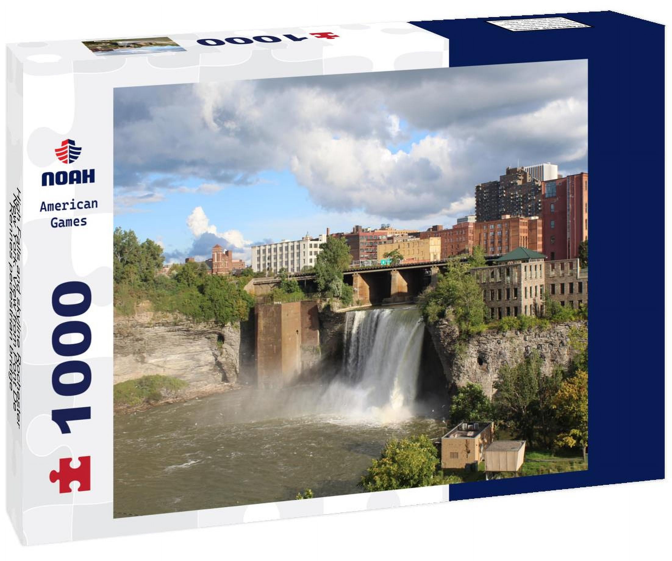 Noah Jigsaw Puzzle High Falls and skyline Rochester, New York. View