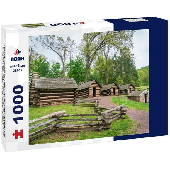Noah Jigsaw Puzzle Historic Cabins at Valley Forge National Historical Park, Revolutionary War encampment, northwest of Philadelphia, in Pennsylvania, USA 1000 pieces