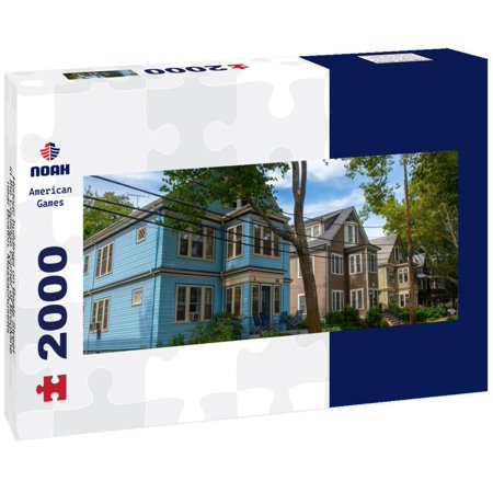 Noah Jigsaw Puzzle Historic buildings on Beals Street in the Coolidge Corner of Brookline near Boston, Massachusetts panorama 2000 pieces