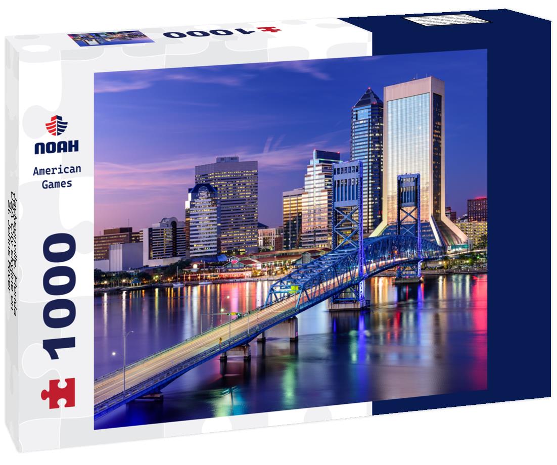 Noah Jigsaw Puzzle Jacksonville, Florida, USA City skyline on St. Johns