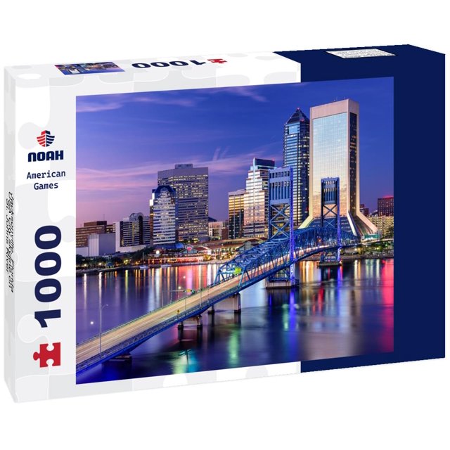 Noah Jigsaw Puzzle Jacksonville, Florida, USA City skyline on St. Johns