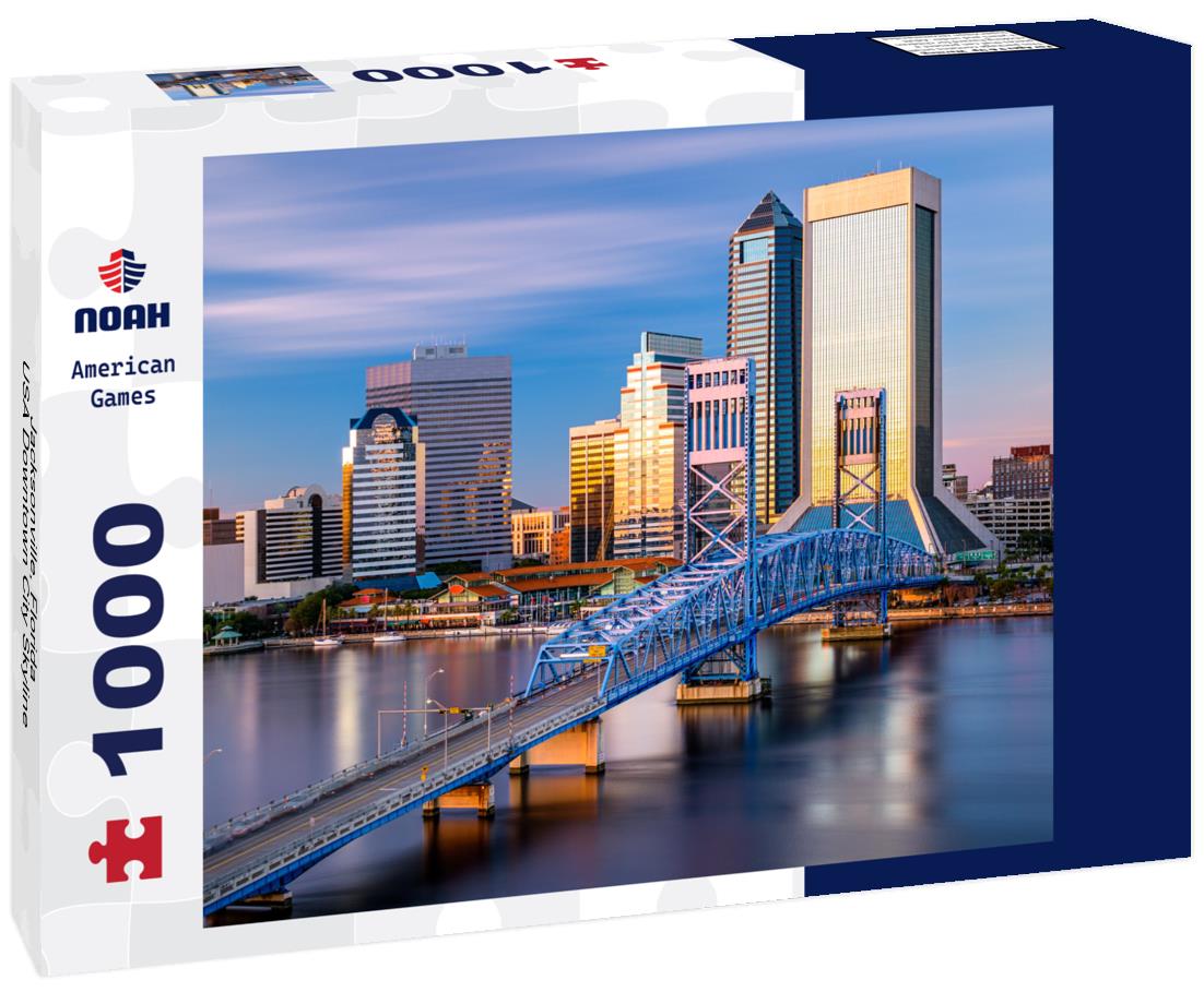 Noah Jigsaw Puzzle Jacksonville, Florida, USA Downtown City Skyline