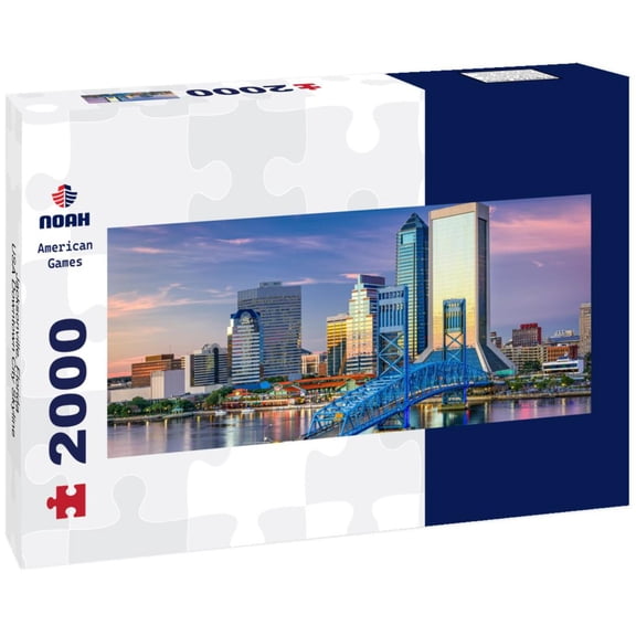 Noah Jigsaw Puzzle Jacksonville, Florida, USA Downtown City Skyline panorama 2000 pieces