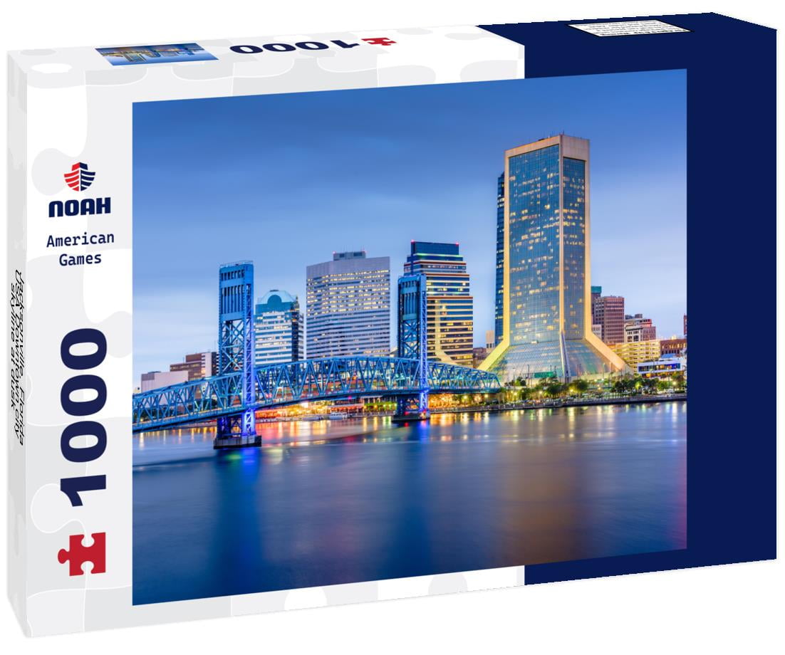 Noah Jigsaw Puzzle Jacksonville, Florida, USA Downtown city skyline at