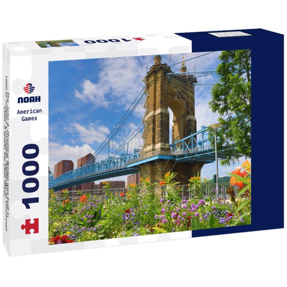 Noah Jigsaw Puzzle The John A. Roebling Bridge was built in 1866 to connect Covington, Kentucky to Cincinnati, Ohio. It spans the Ohio River 1000 pieces