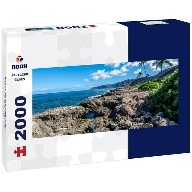 Noah Jigsaw Puzzle Kea'au Beach Park rocky scenes in Oahu Hawaii