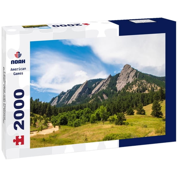 Noah Jigsaw Puzzle Landscape with Flatirons, Boulder, Colorado in summer 2000 pieces