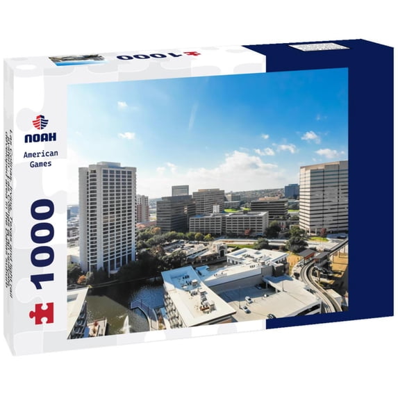 Noah Jigsaw Puzzle Las Colinas, Irving, Texas and light rail system . Las Colinas is an upscale, developed area in the Dallas suburb 1000 pieces