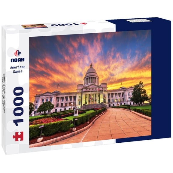 Noah Jigsaw Puzzle Little Rock, Arkansas, USA from the state capitol at dusk 1000 pieces