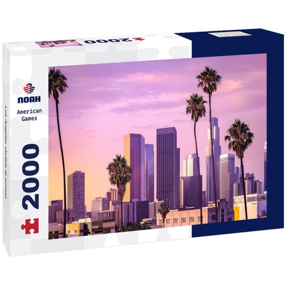 Noah Jigsaw Puzzle Los Angeles skyline at sunset 2000 pieces