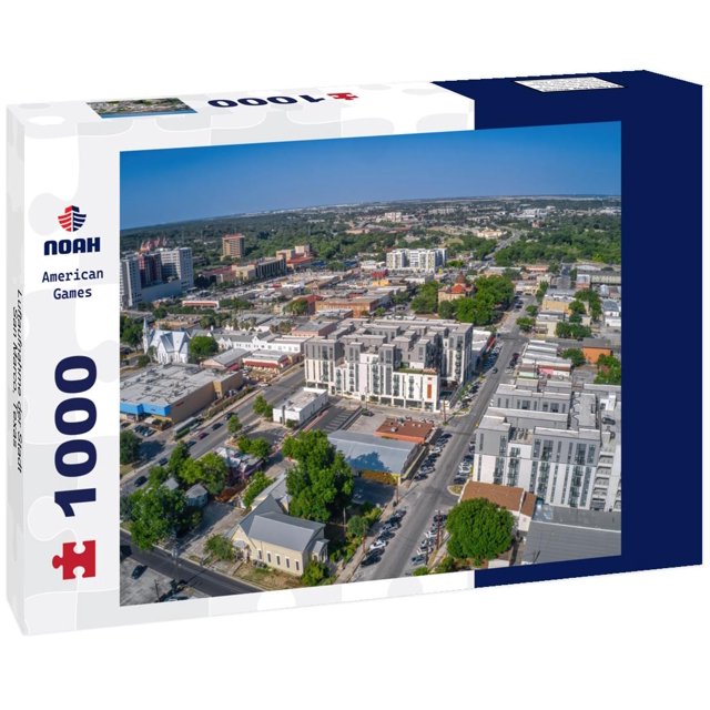 Noah Jigsaw Puzzle Luftaufnahme der Stadt San Marco, Texas 1000 pieces