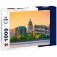 Noah Jigsaw Puzzle Madison, Wisconsin, USA downtown skyline at dusk on