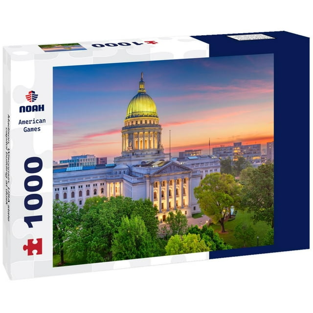 Noah Jigsaw Puzzle Madison, Wisconsin, USA state capitol building at