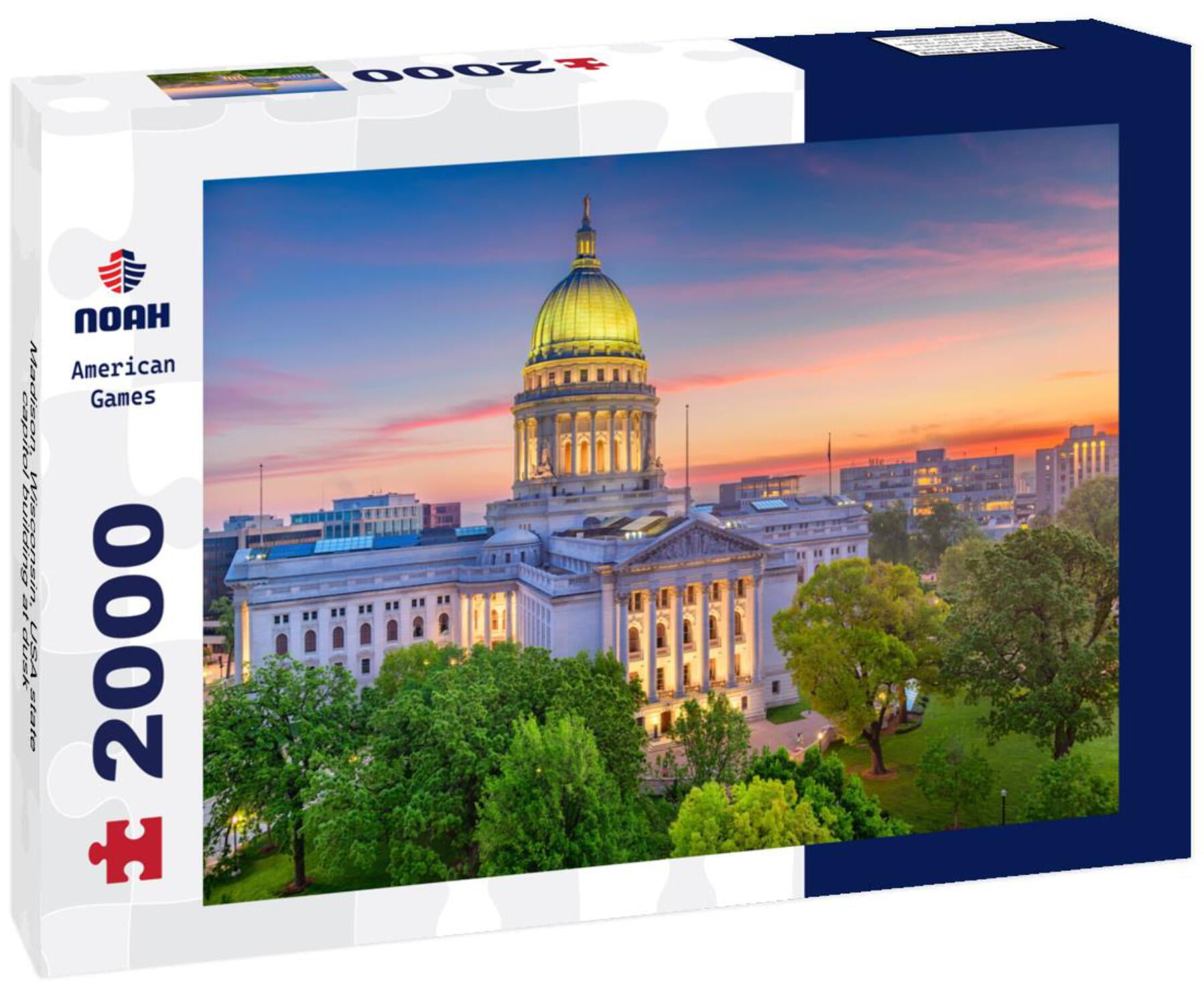 Noah Jigsaw Puzzle Madison, Wisconsin, USA state capitol building at ...