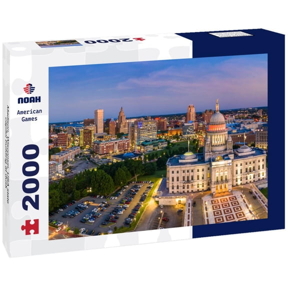 Noah Jigsaw Puzzle Madison, Wisconsin, USA state capitol building at dusk 2000 pieces