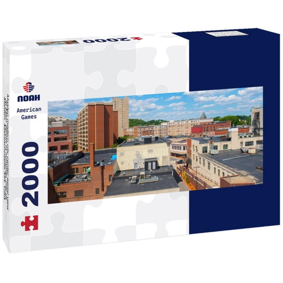 Noah Jigsaw Puzzle Malden modern city center aerial view at Main Street in summer, city of Malden, Massachusetts MA, USA panorama 2000 pieces